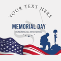 Memorial Day Honoring All Who Served Custom Sticker
