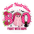 Pink BOO Fight With Hope Awareness Sticker
