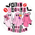 Mean Ghouls Pink Ghost Loaded Tea Sticker
