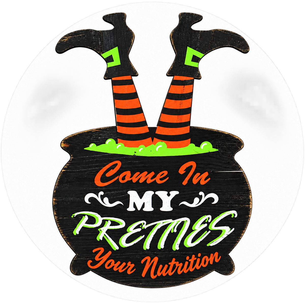 Come In My Pretties Witch Cauldron Halloween Sticker